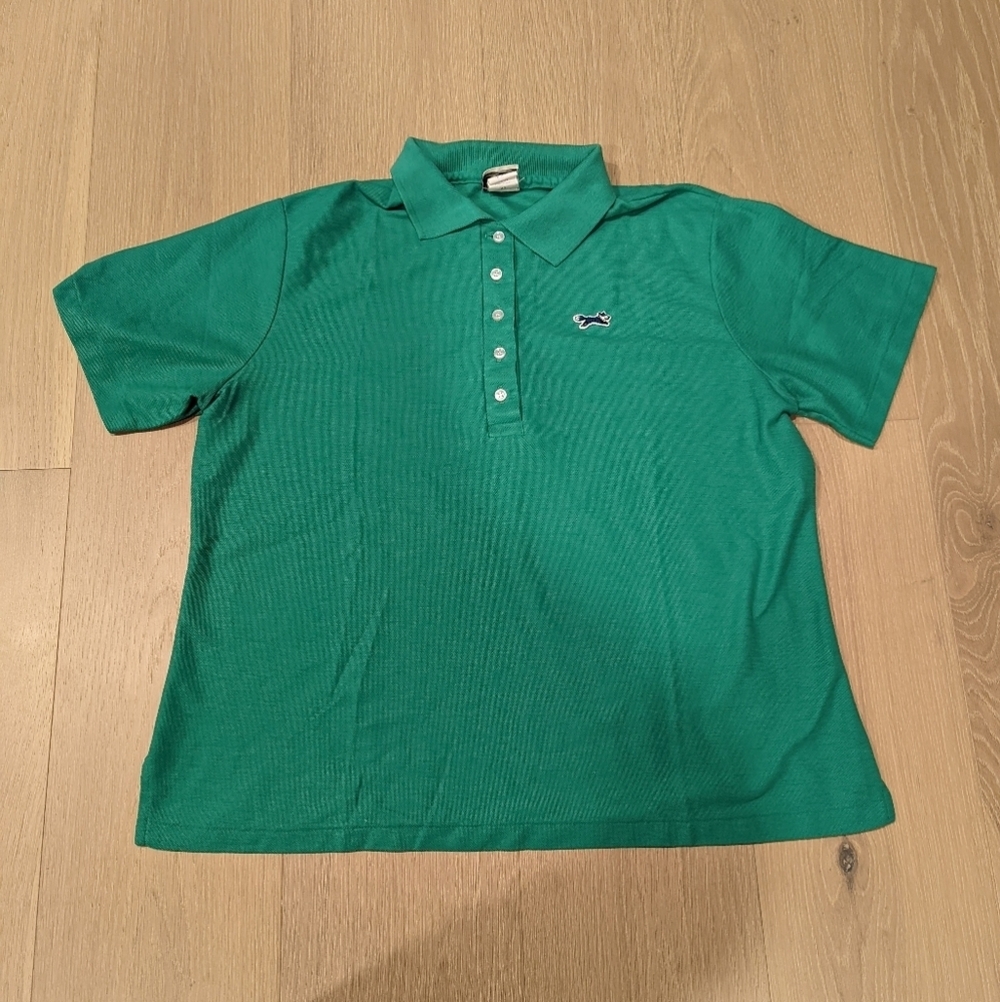Vintage The Fox JC Penny Green Polo Shirt with Embroidered Logo